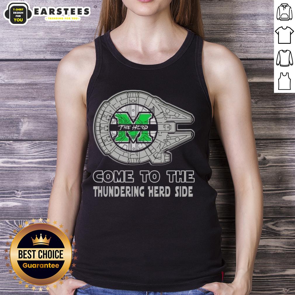 Premium Star Wars Come To The Marshall Thundering Herd Side T-Shirt - Image 4