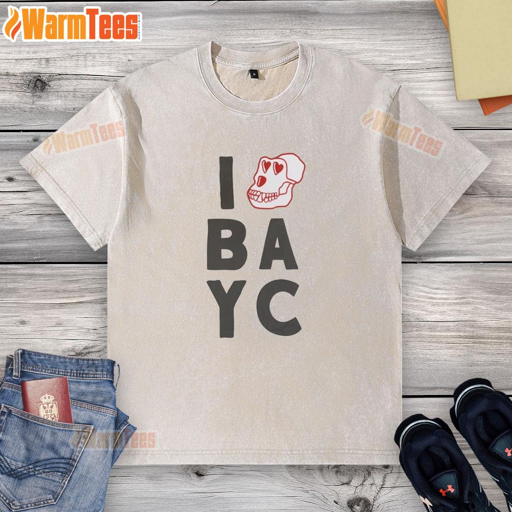 Top I Love Bayc Skull T-Shirt - Image 6