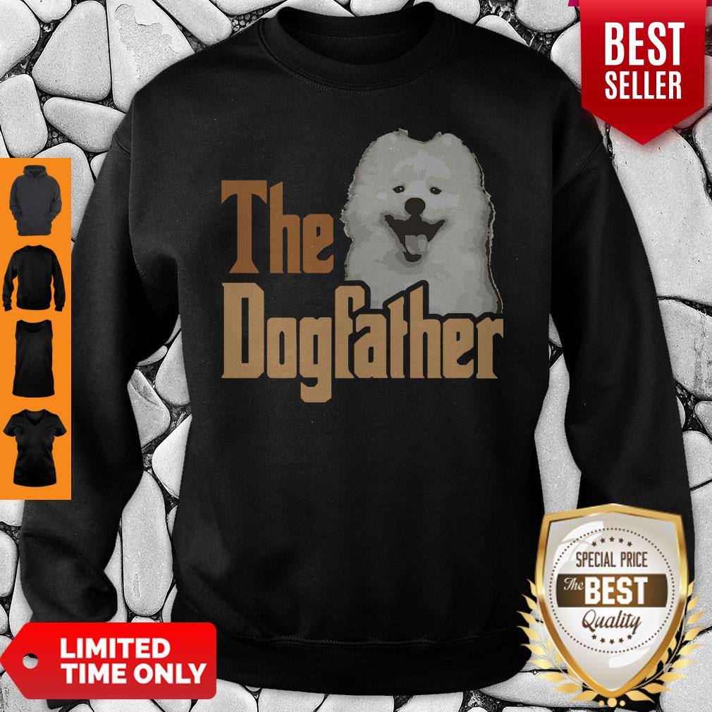 Funny Samoyed The Doggfather Father's Day Shirt - Image 3