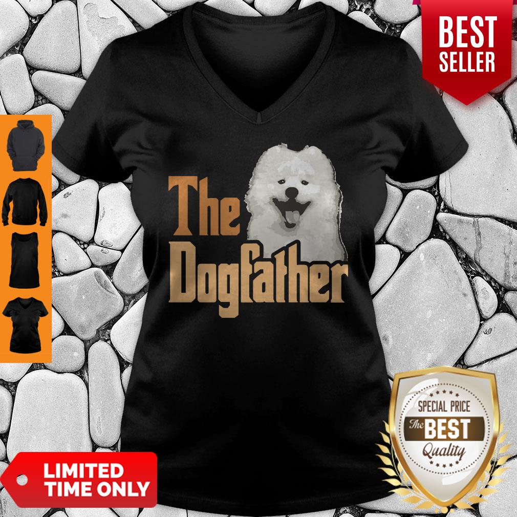 Funny Samoyed The Doggfather Father's Day Shirt - Image 4