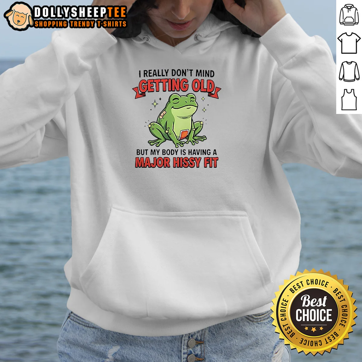 Premium Frog I Really Don't Mind Getting Old But My Body Is Having A Major Hissy Fit Shirt - Image 5