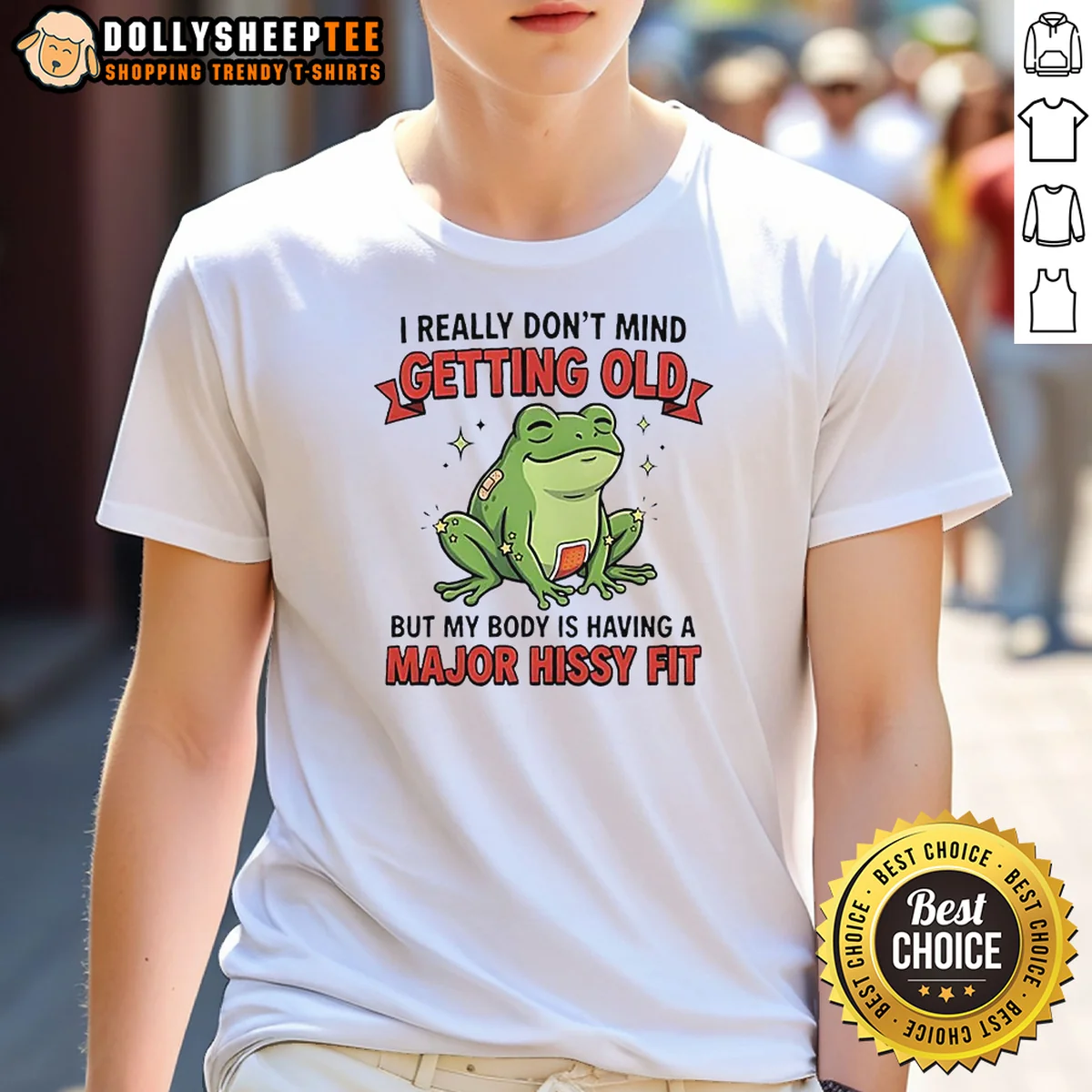 Premium Frog I Really Don't Mind Getting Old But My Body Is Having A Major Hissy Fit Shirt