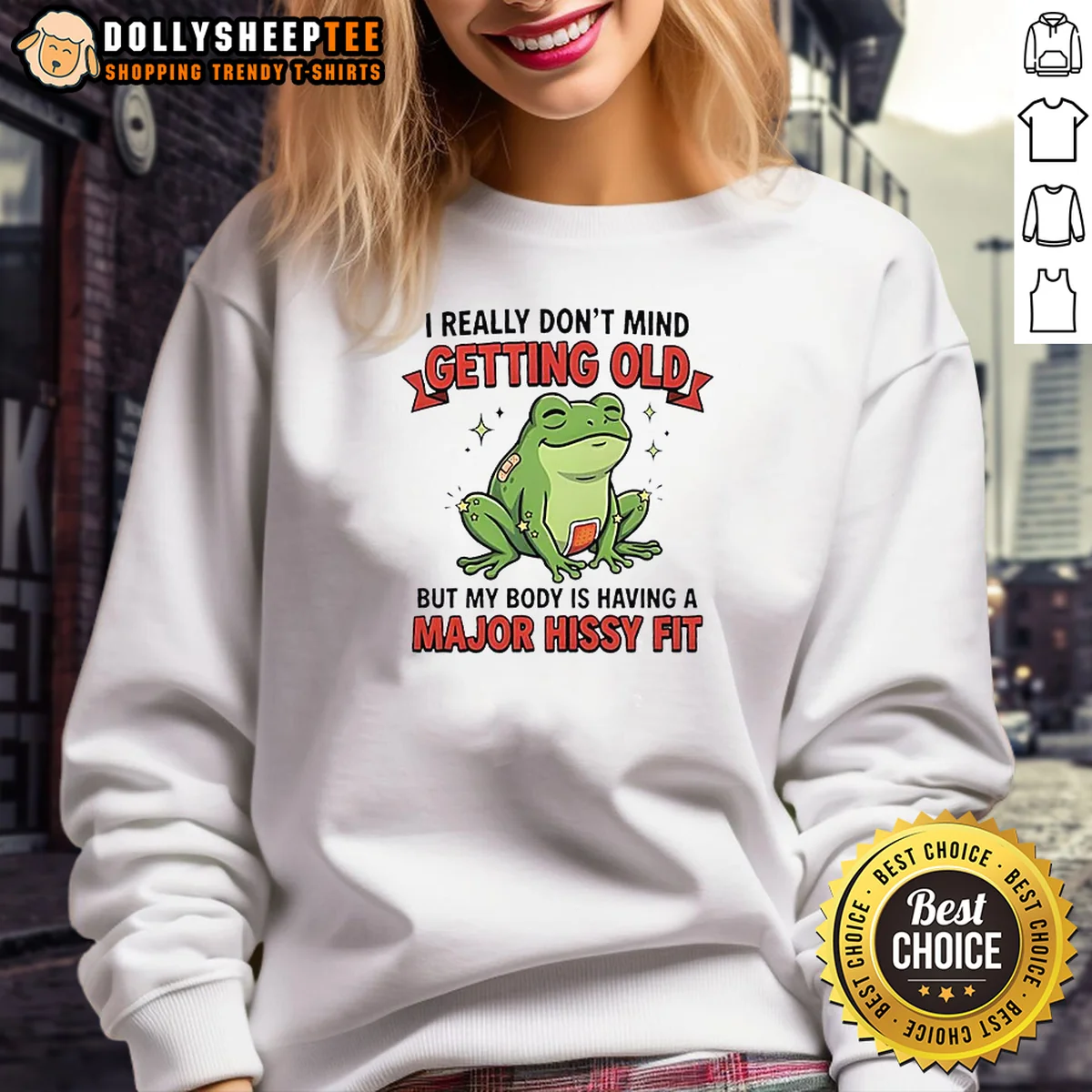 Premium Frog I Really Don't Mind Getting Old But My Body Is Having A Major Hissy Fit Shirt - Image 4