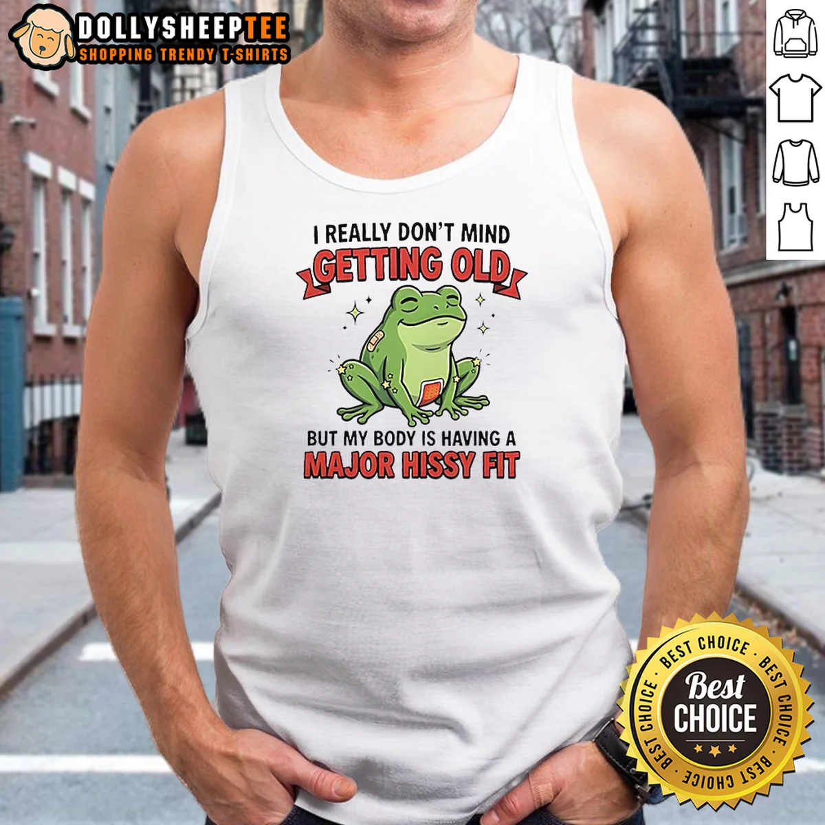 Premium Frog I Really Don't Mind Getting Old But My Body Is Having A Major Hissy Fit Shirt - Image 3