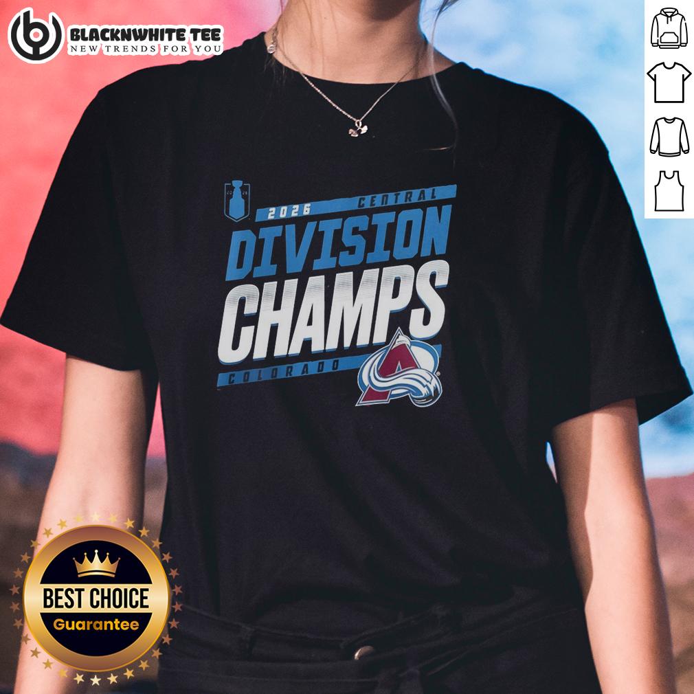 Good Central Division Champions Colorado Avalanche NHL 2026 T-Shirt - Image 3