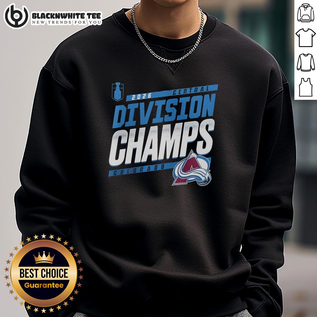 Good Central Division Champions Colorado Avalanche NHL 2026 T-Shirt - Image 5