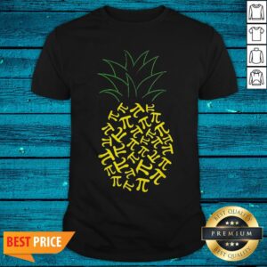 Pi Day Pineapple Math Teacher 3.14 Symbol Pie Gee Shirt