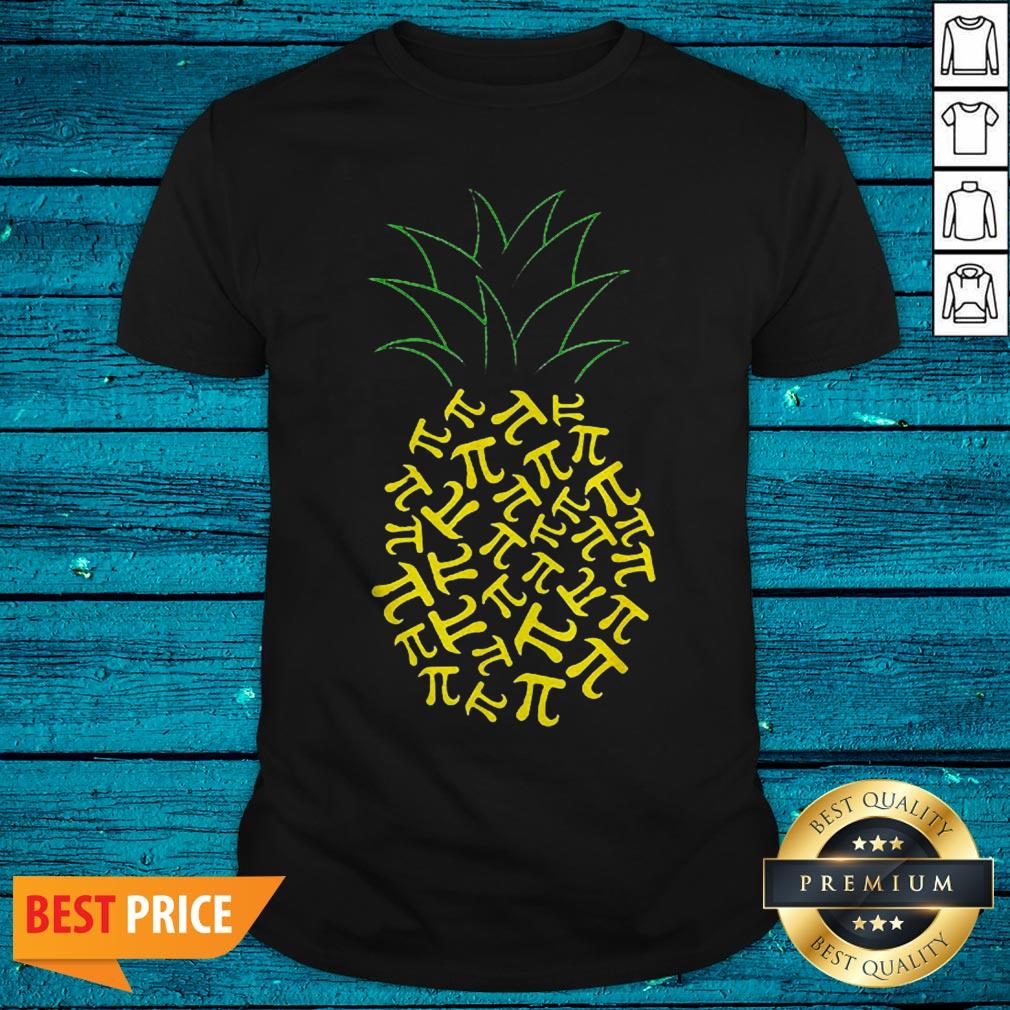 Pi Day Pineapple Math Teacher 3.14 Symbol Pie Gee Shirt