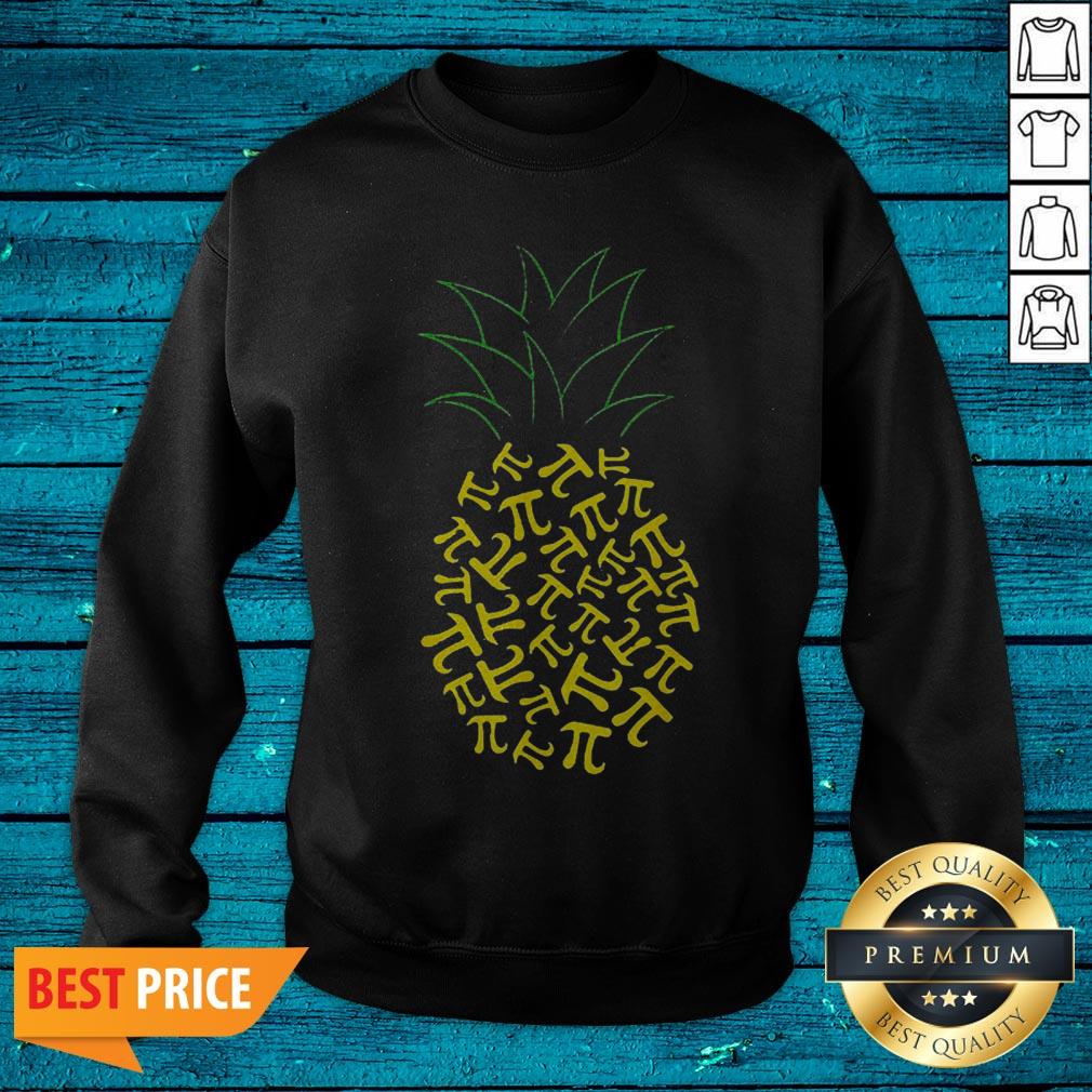 Pi Day Pineapple Math Teacher 3.14 Symbol Pie Gee Shirt - Image 2