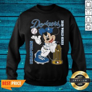 Alternative view of Lovely Mickey Mouse Los Angeles Dodgers Champions 2020 World Series Shirt