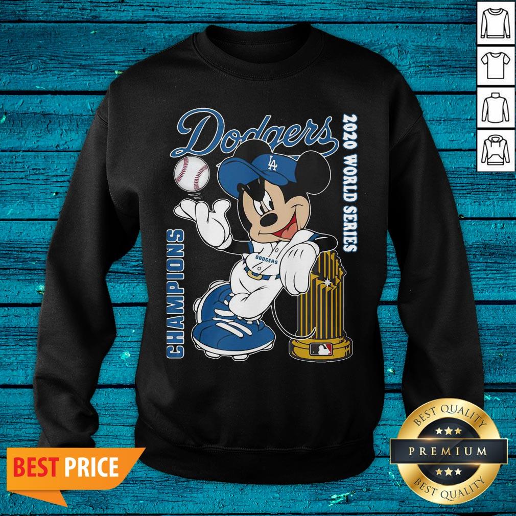 Lovely Mickey Mouse Los Angeles Dodgers Champions 2020 World Series Shirt - Image 2