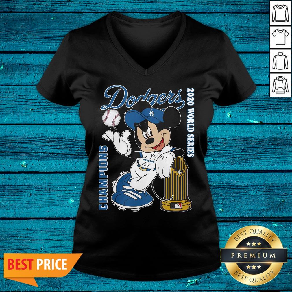 Lovely Mickey Mouse Los Angeles Dodgers Champions 2020 World Series Shirt - Image 4