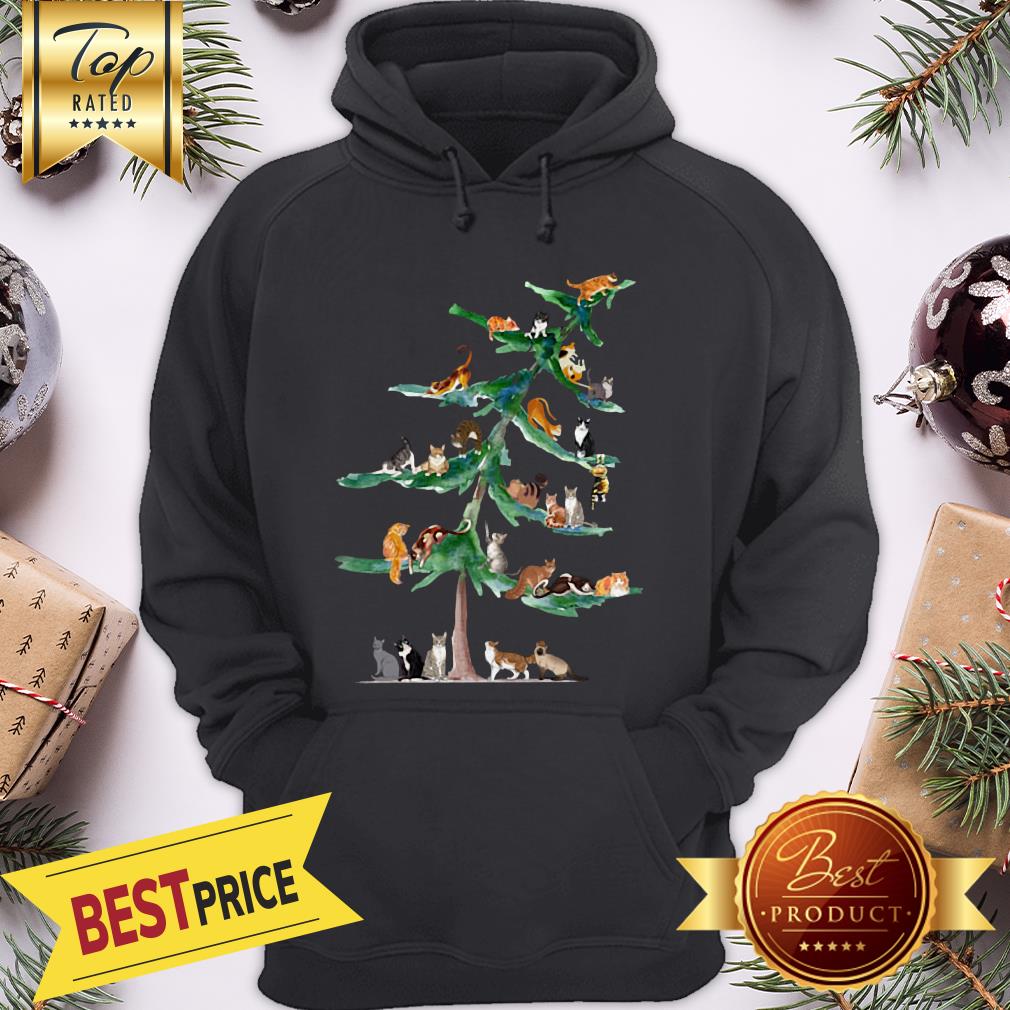Official Cats Tree Christmas Shirt - Image 5
