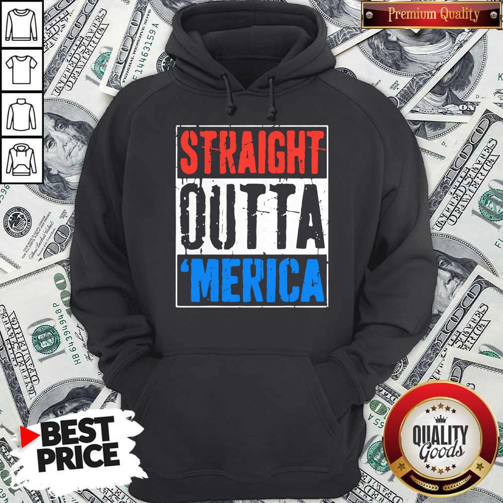 Premium Straight Outta Merica Happy Independence Day Shirt - Image 2