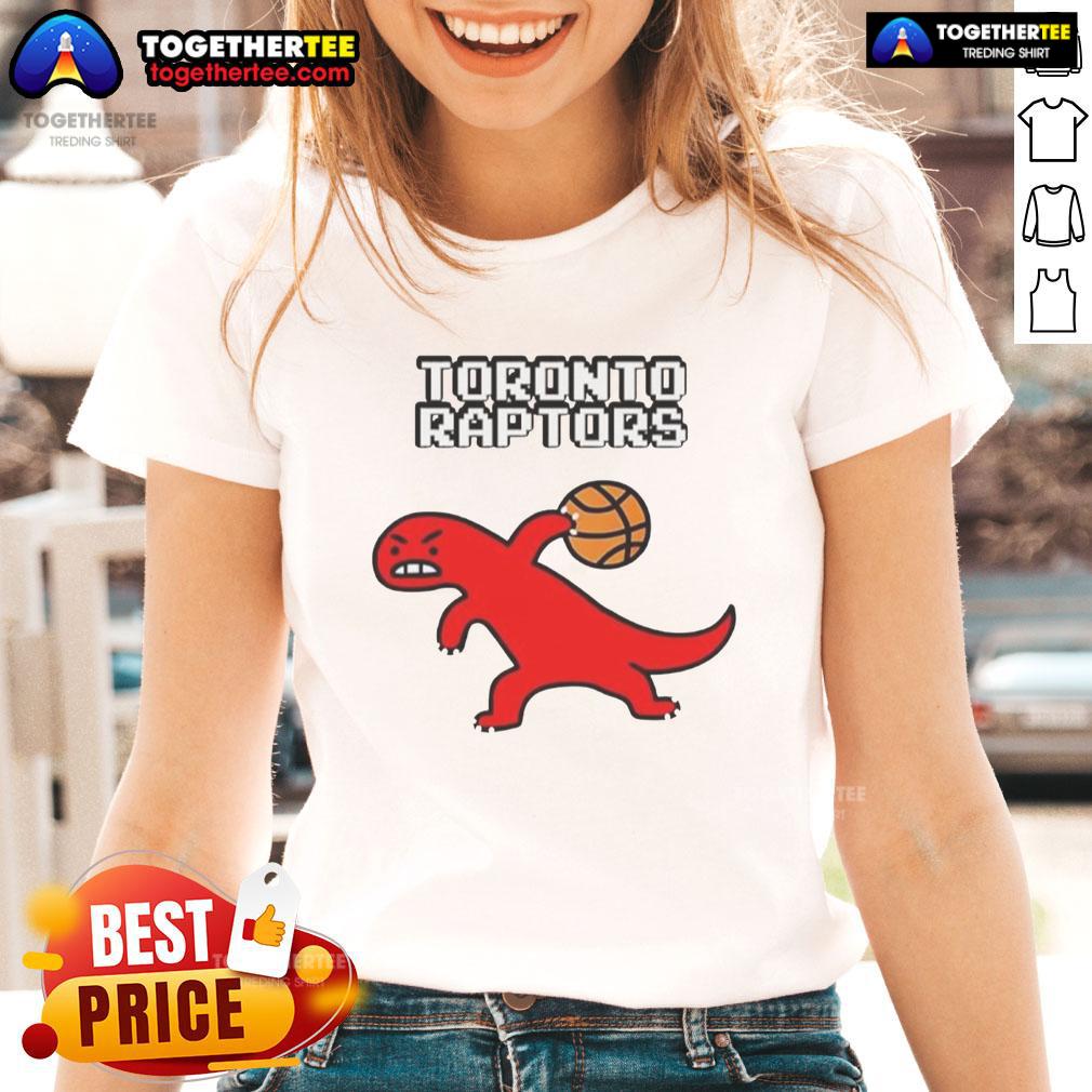 Good Toronto Raptors Dino Paint Luxe T-Shirt - Image 3