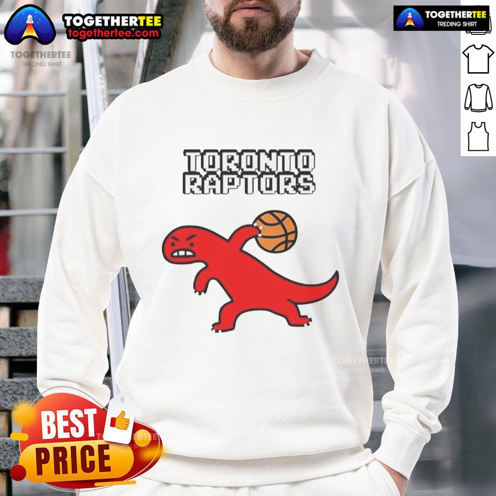 Good Toronto Raptors Dino Paint Luxe T-Shirt - Image 5