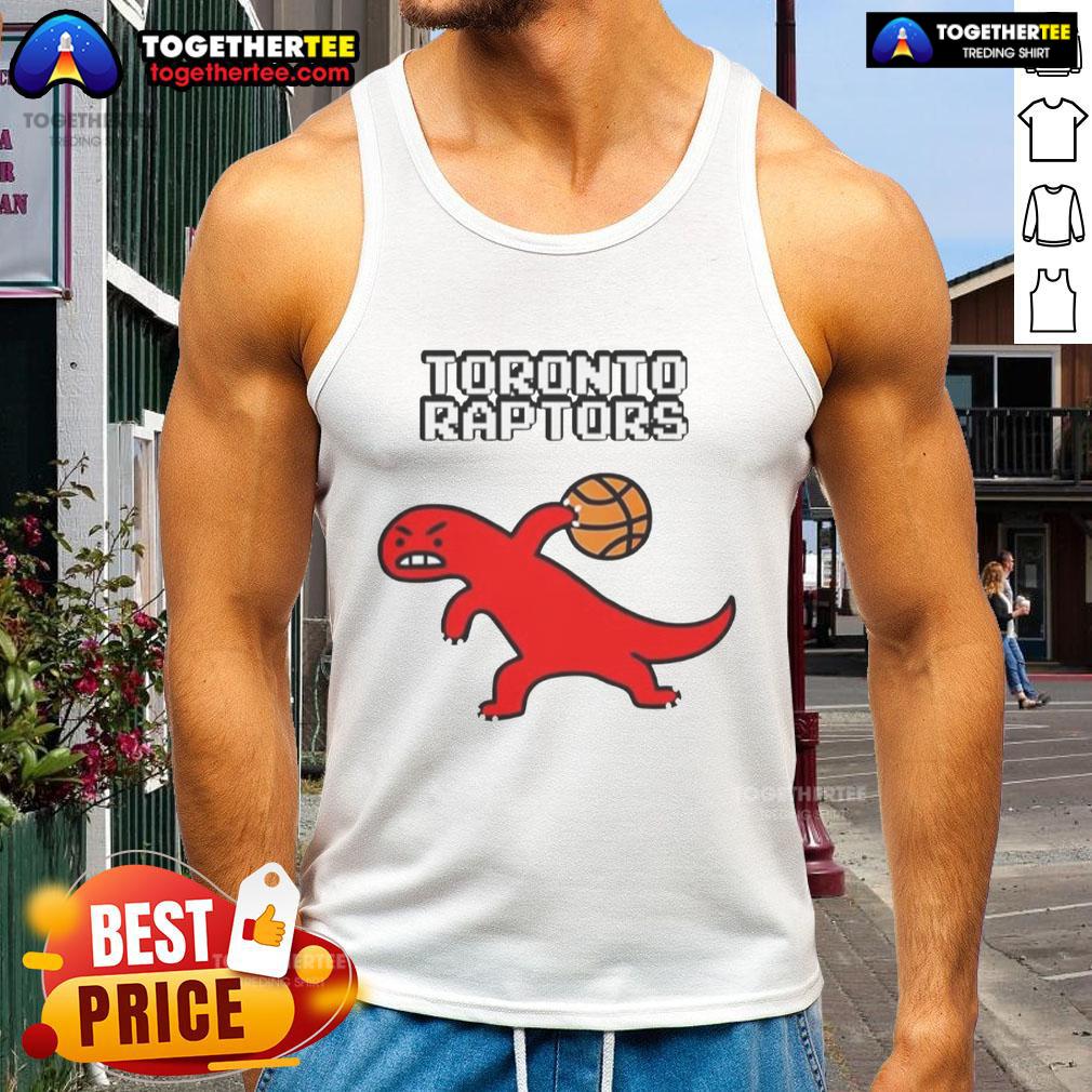 Good Toronto Raptors Dino Paint Luxe T-Shirt - Image 4