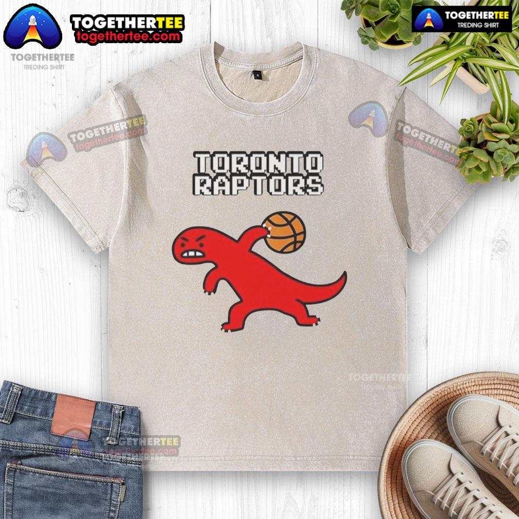 Good Toronto Raptors Dino Paint Luxe T-Shirt - Image 6