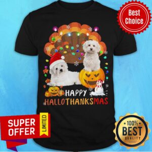 Official Maltese Happy Hallothanksmas Shirt