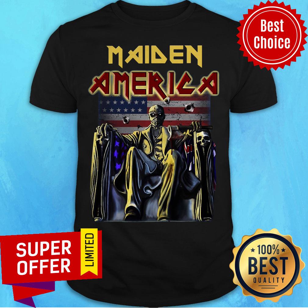 Premium Iron Maiden America Flag Shirt