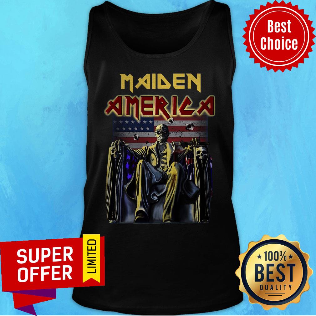 Premium Iron Maiden America Flag Shirt - Image 4