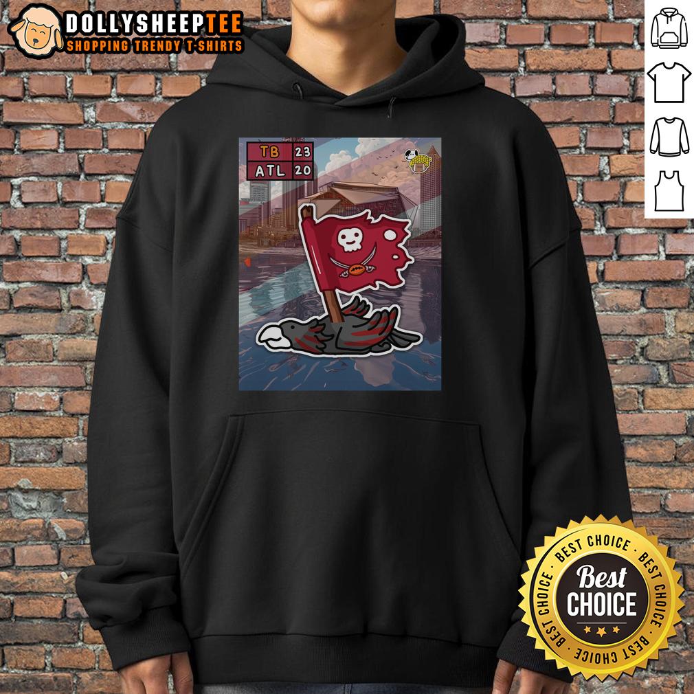 Hot The Kick Is Up No Koooood Tampa Bay Buccaneers Defeat Atlanta Falcons T-Shirt - Image 2