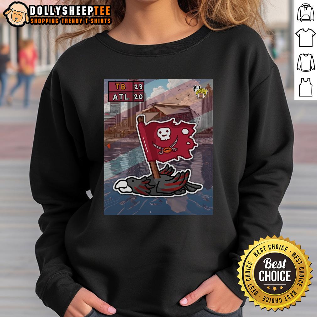 Hot The Kick Is Up No Koooood Tampa Bay Buccaneers Defeat Atlanta Falcons T-Shirt - Image 5