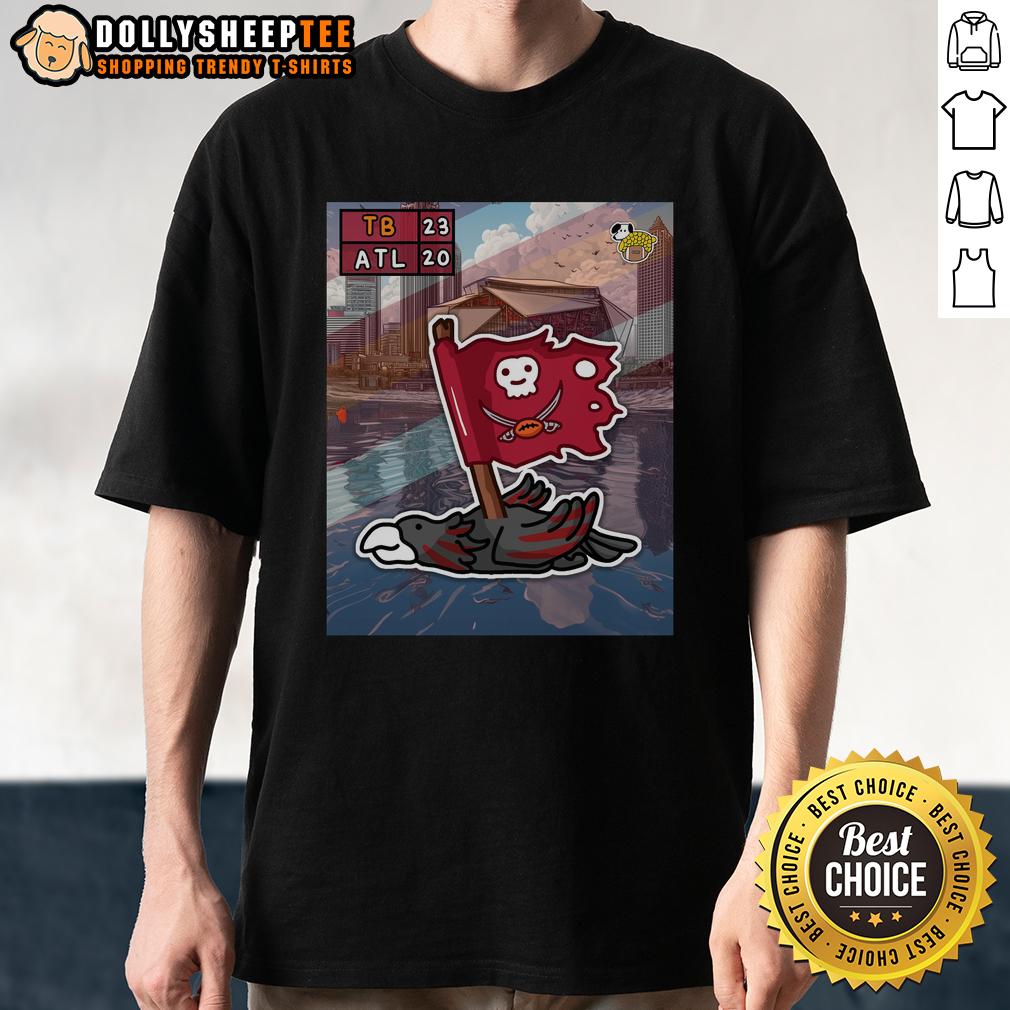 Hot The Kick Is Up No Koooood Tampa Bay Buccaneers Defeat Atlanta Falcons T-Shirt