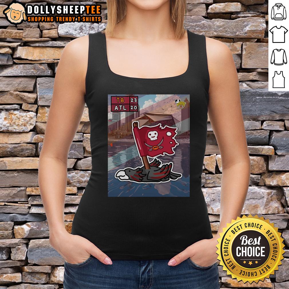 Hot The Kick Is Up No Koooood Tampa Bay Buccaneers Defeat Atlanta Falcons T-Shirt - Image 4
