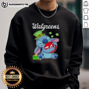 Alternative view of Original Stitch With St Patricks Hug Walgreens Logo T-Shirt