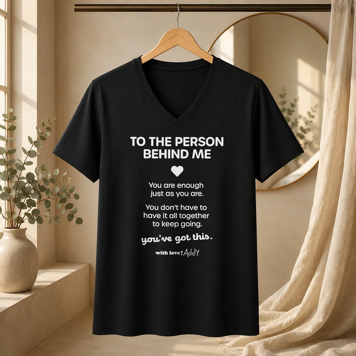 Hot Nice To The Person Behind Me You Are Enough Just As You Are Shirt - Image 2