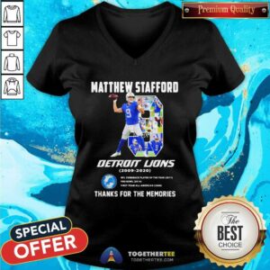 Alternative view of Nice 9 Matthew Stafford Detroit Lions 2009 2020 Shirt