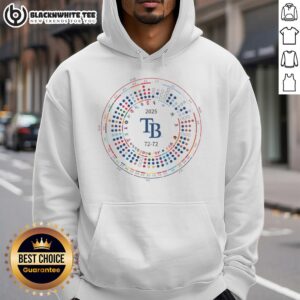 Alternative view of Original Tampa Bay Rays Baseball Team Results 2025 T-Shirt