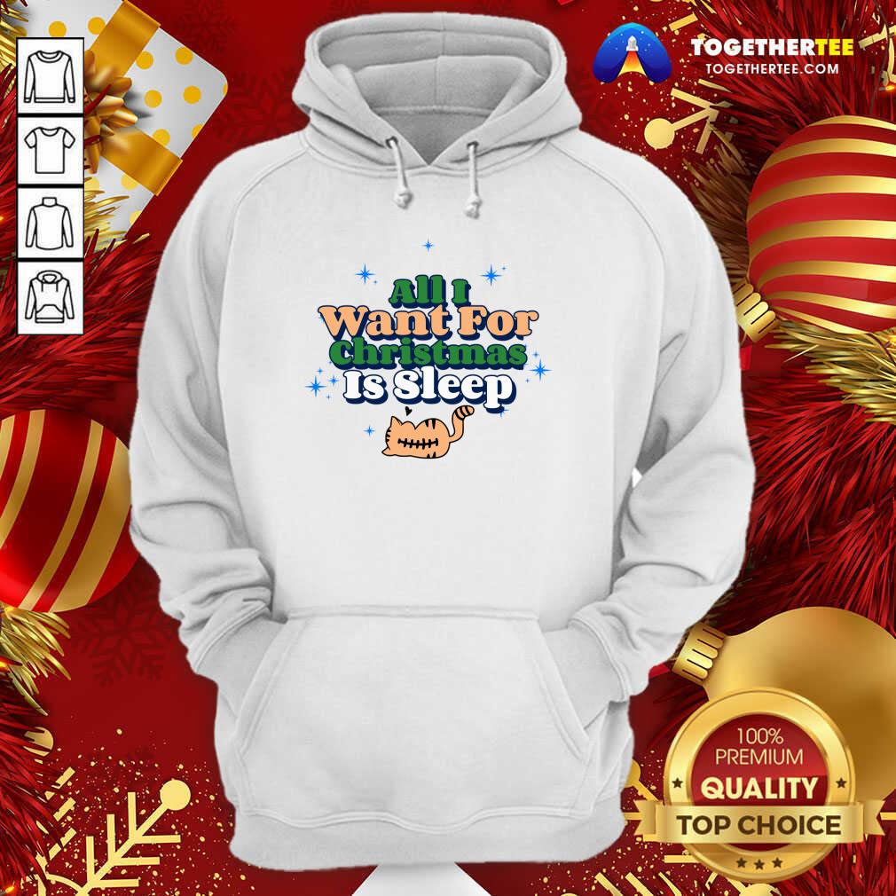 Awesome All I Want For Christmas Is Sleep T-Shirt - Image 5