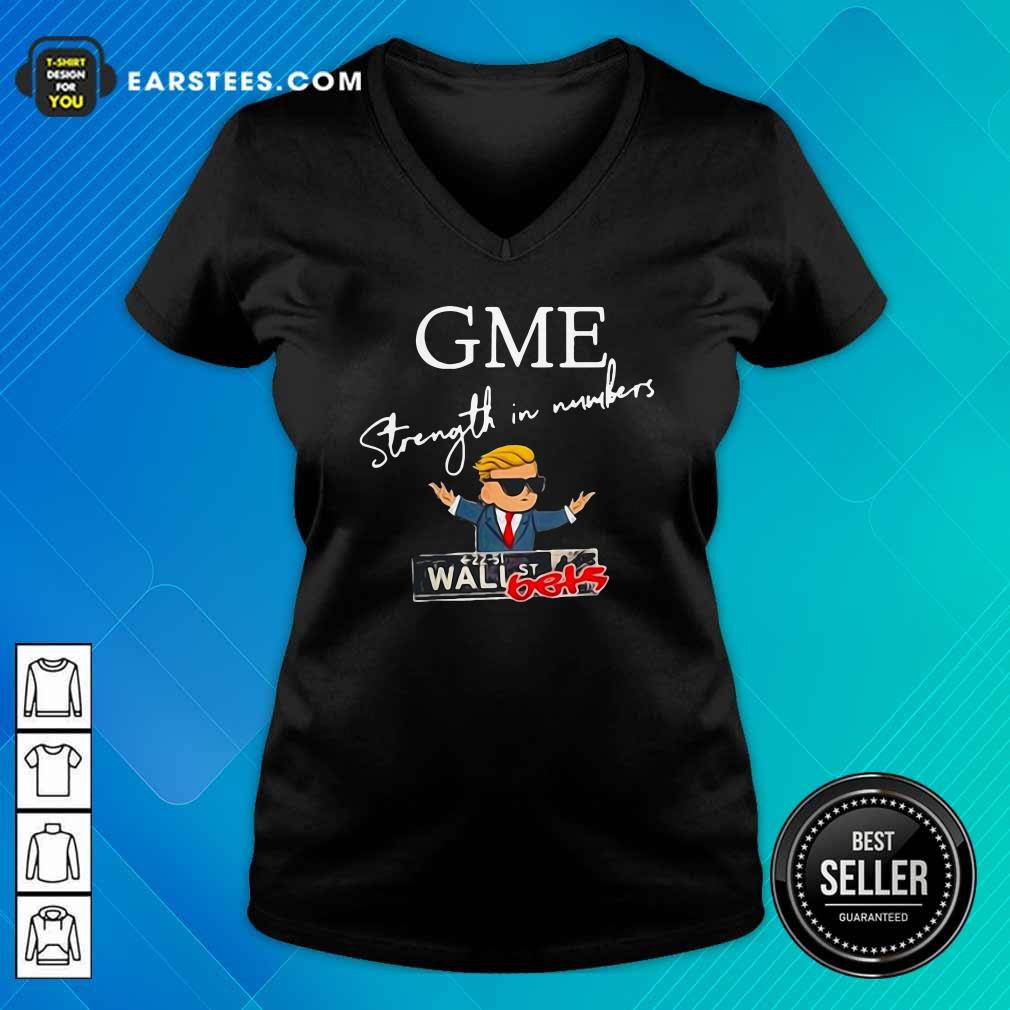 Awesome Donald Trump Gme Strength In Numbers Shirt - Image 3