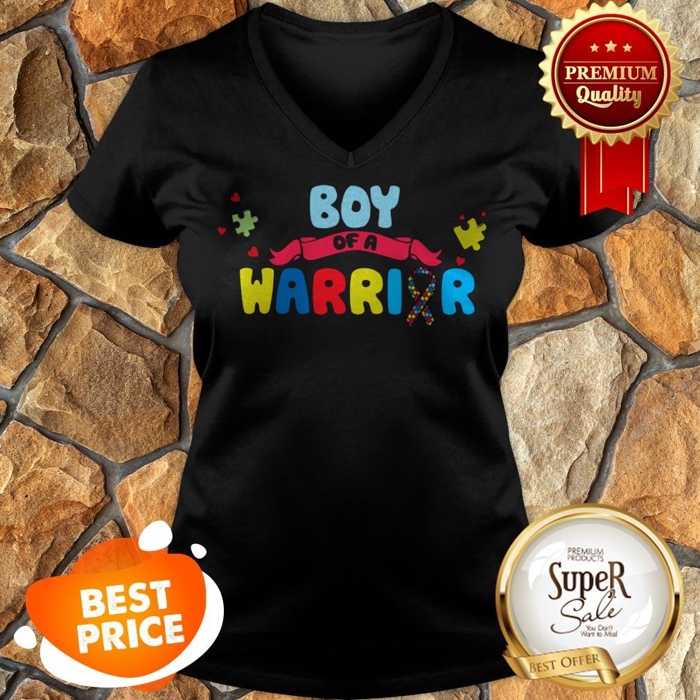 Nice Boy Of A Warrior Autism Awareness Shirts Shirt - Image 4