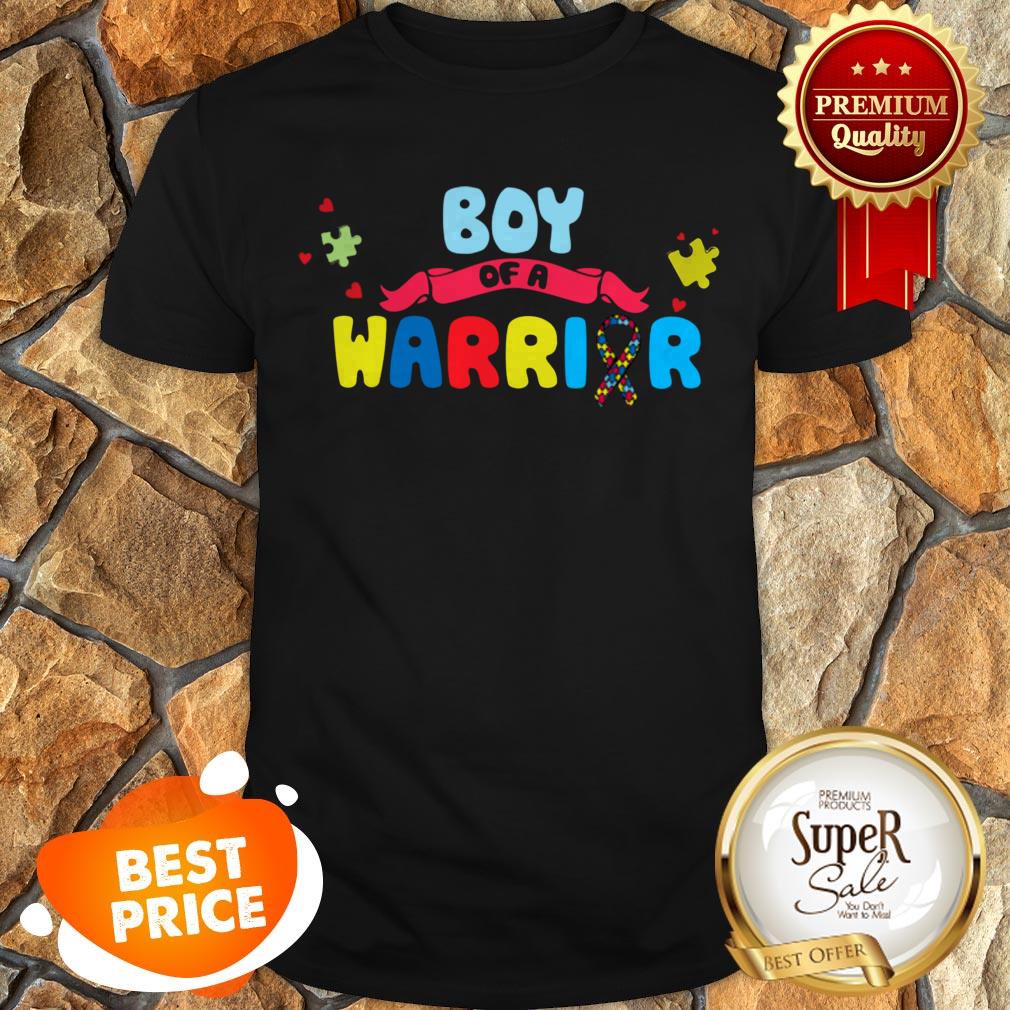 Nice Boy Of A Warrior Autism Awareness Shirts Shirt