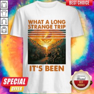 Grateful What A Long Strange Trip It’s Been Vintage Retro Shirt