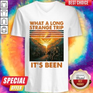 Alternative view of Grateful What A Long Strange Trip It’s Been Vintage Retro Shirt