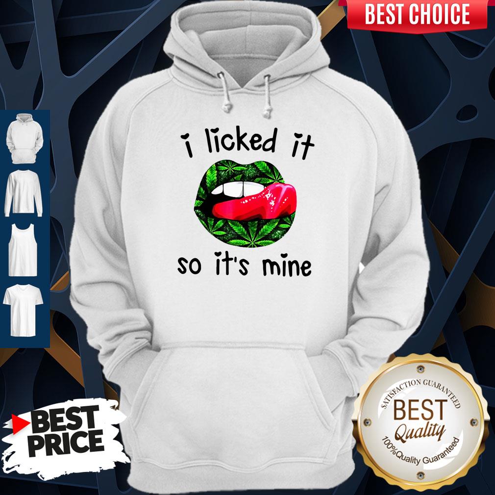 Official Lips I Licked It So It’s Mine T-Shirt - Image 3