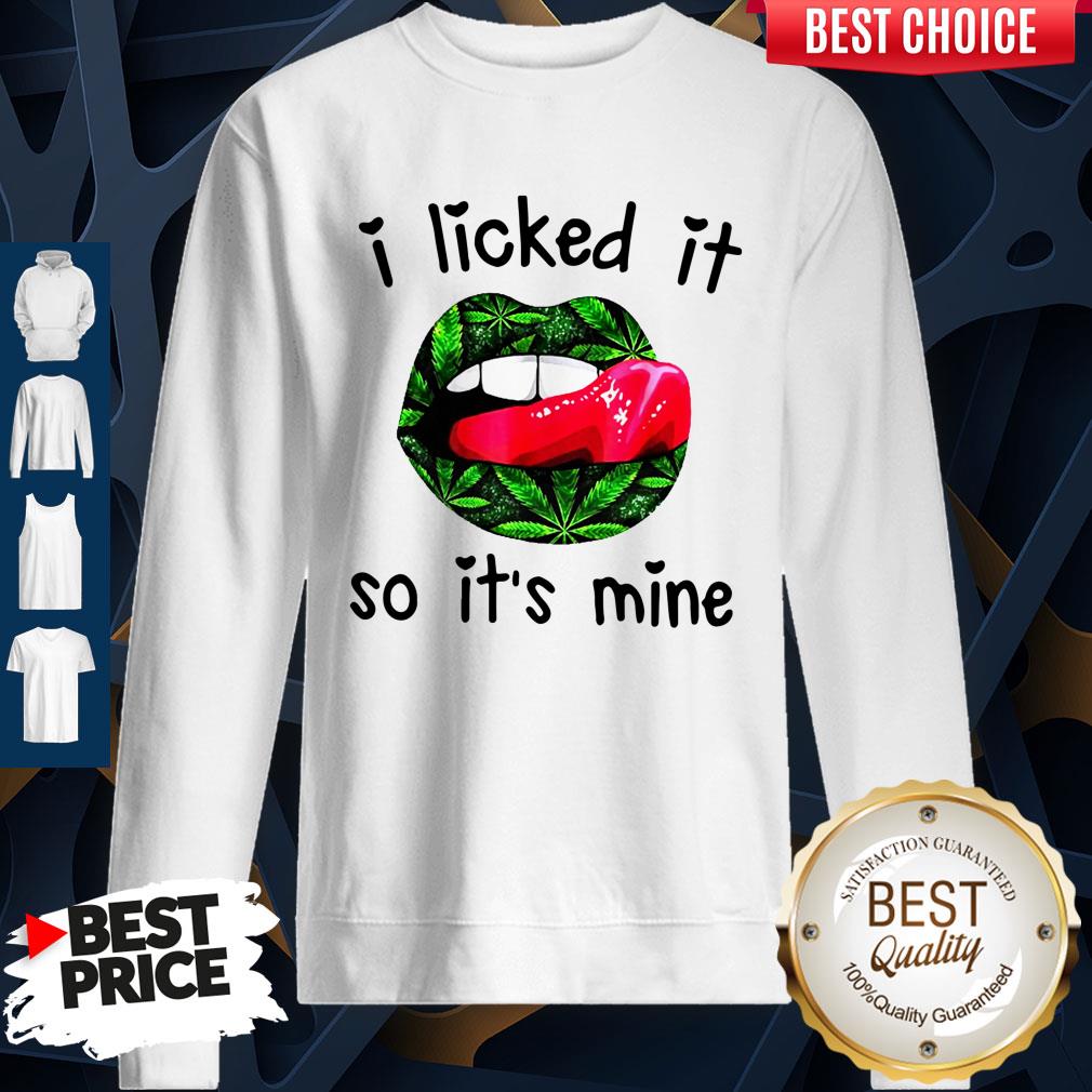 Official Lips I Licked It So It’s Mine T-Shirt - Image 2