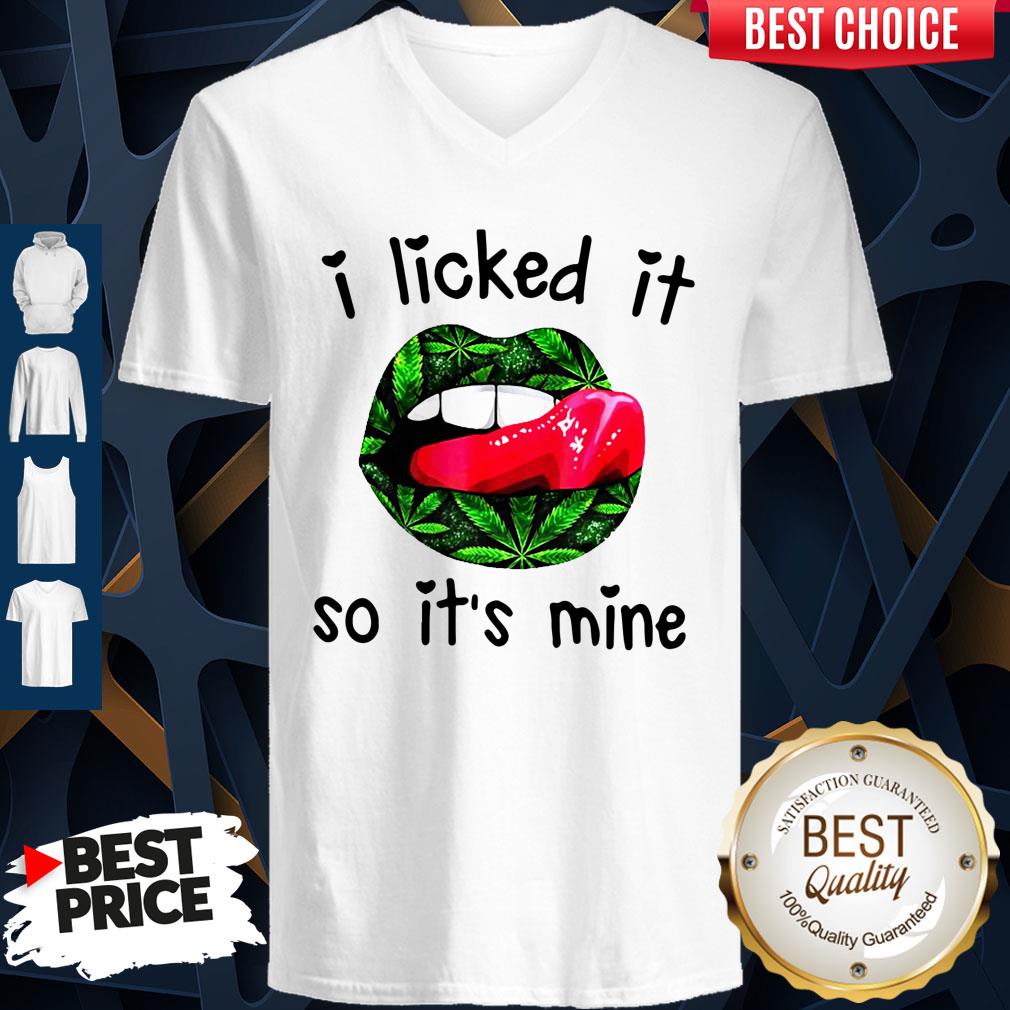 Official Lips I Licked It So It’s Mine T-Shirt - Image 4