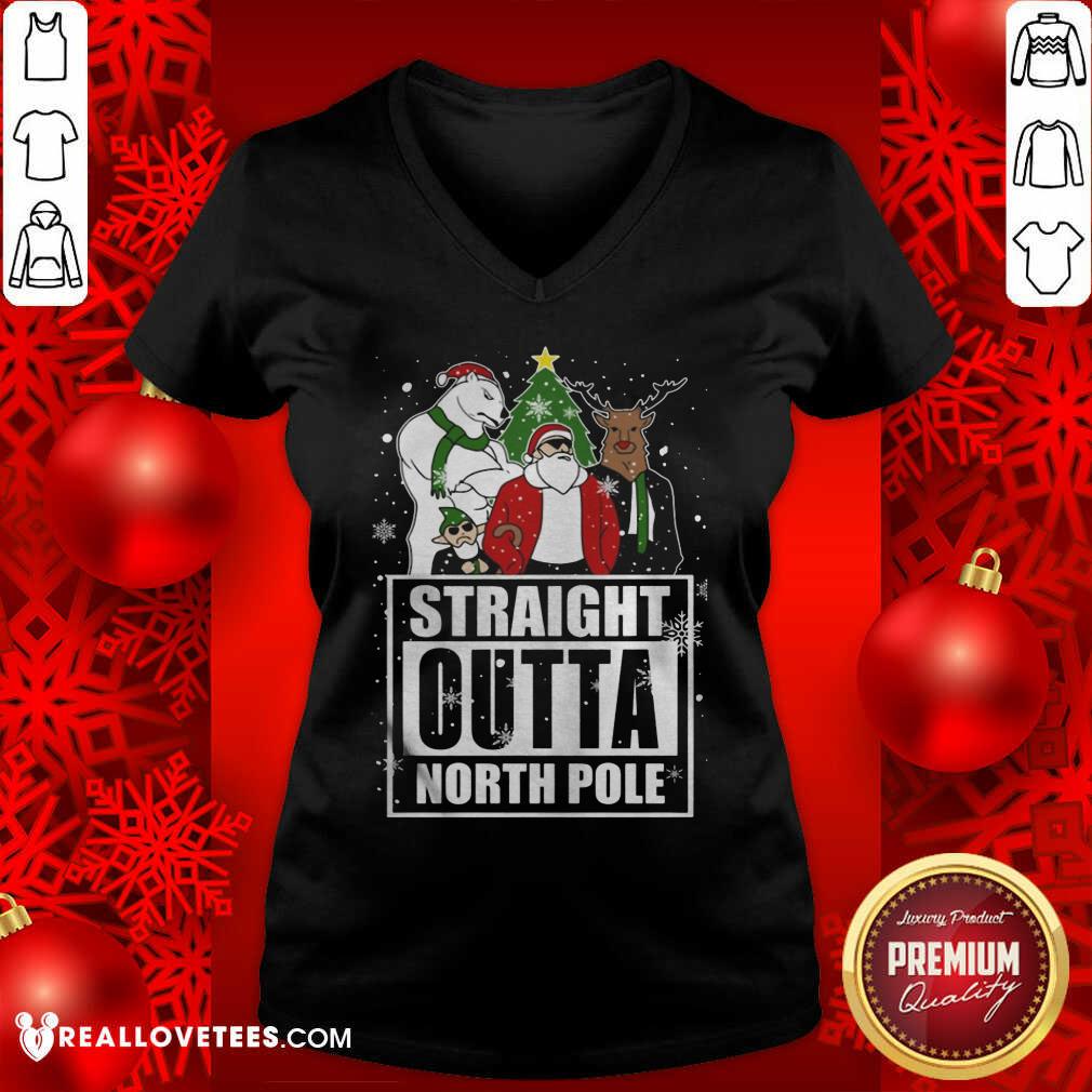 Official Merry Christmas 2020 Straight Outta North Pole Shirt - Image 5