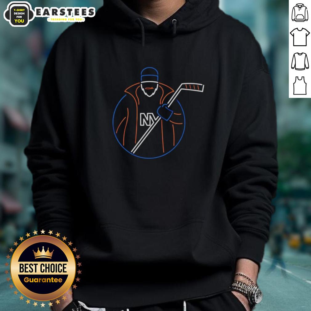 Awesome New York Islanders Neon Fisherman T-Shirt - Image 2