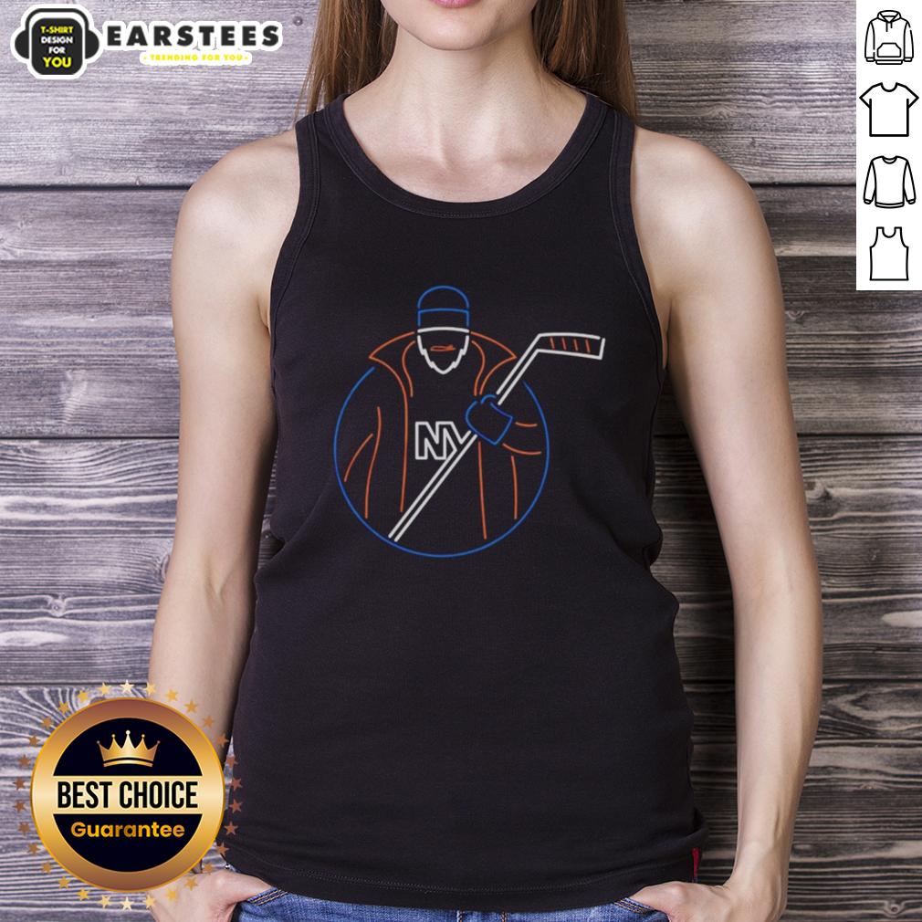 Awesome New York Islanders Neon Fisherman T-Shirt - Image 4