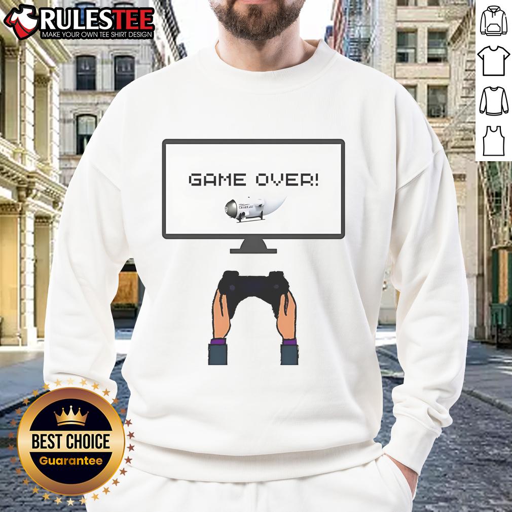 Funny OceanGate Titan Submersible Game Over T-Shirt - Image 5