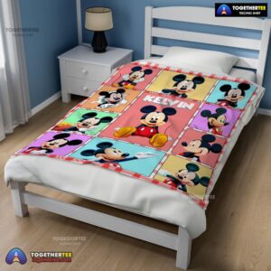 Alternative view of Official Mickey Mouse Collage Blanket Fleece Customized Blanket