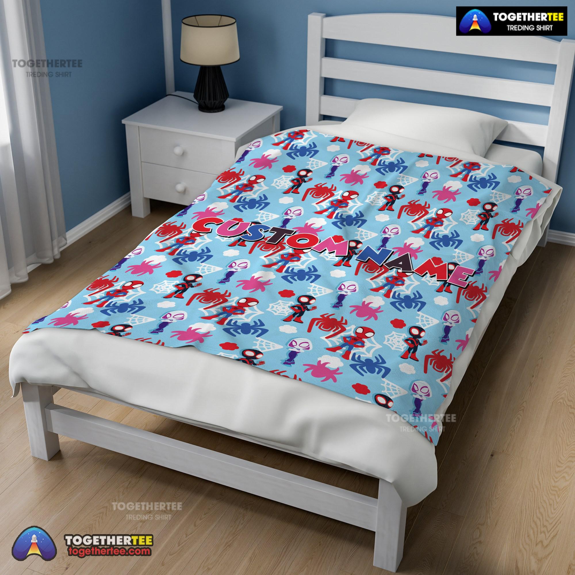 Official Marvel Superhero Spidey And His Amazing Friends Birthday Cute Blanket Fleece Customized Blanket - Image 2