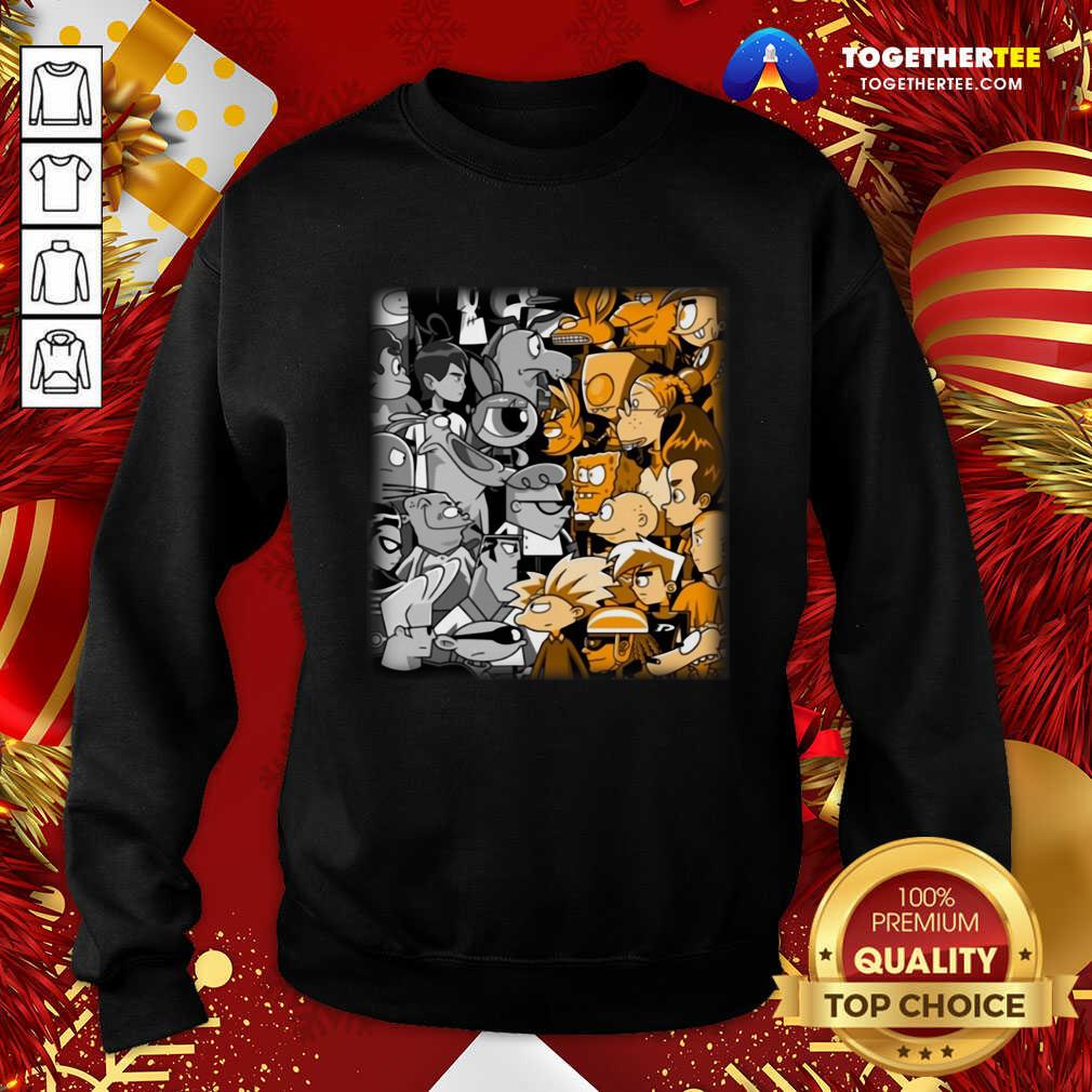 Awesome Cartoon Network Vs Nickelodeon Shirt - Image 4