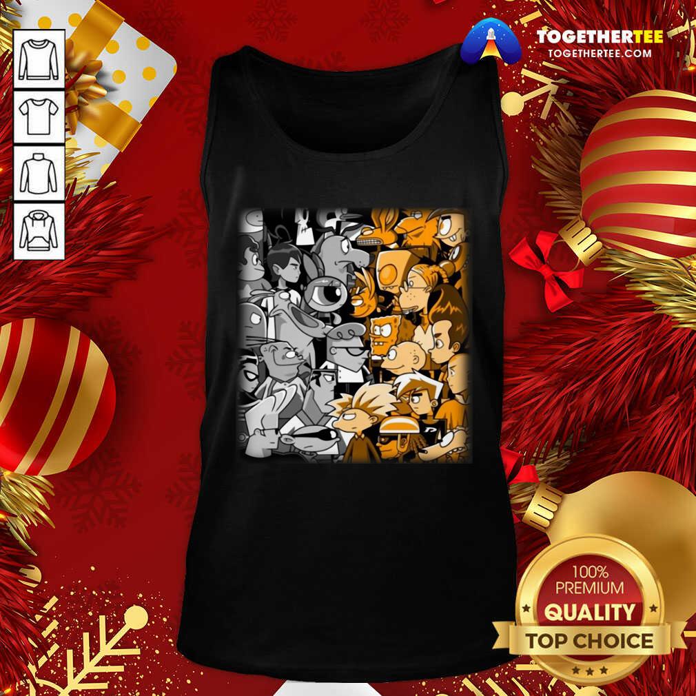 Awesome Cartoon Network Vs Nickelodeon Shirt - Image 3
